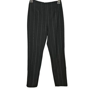 & Other Stories‎ Pants Womens 2 Black White Pinstripe Dressy Business Officewear